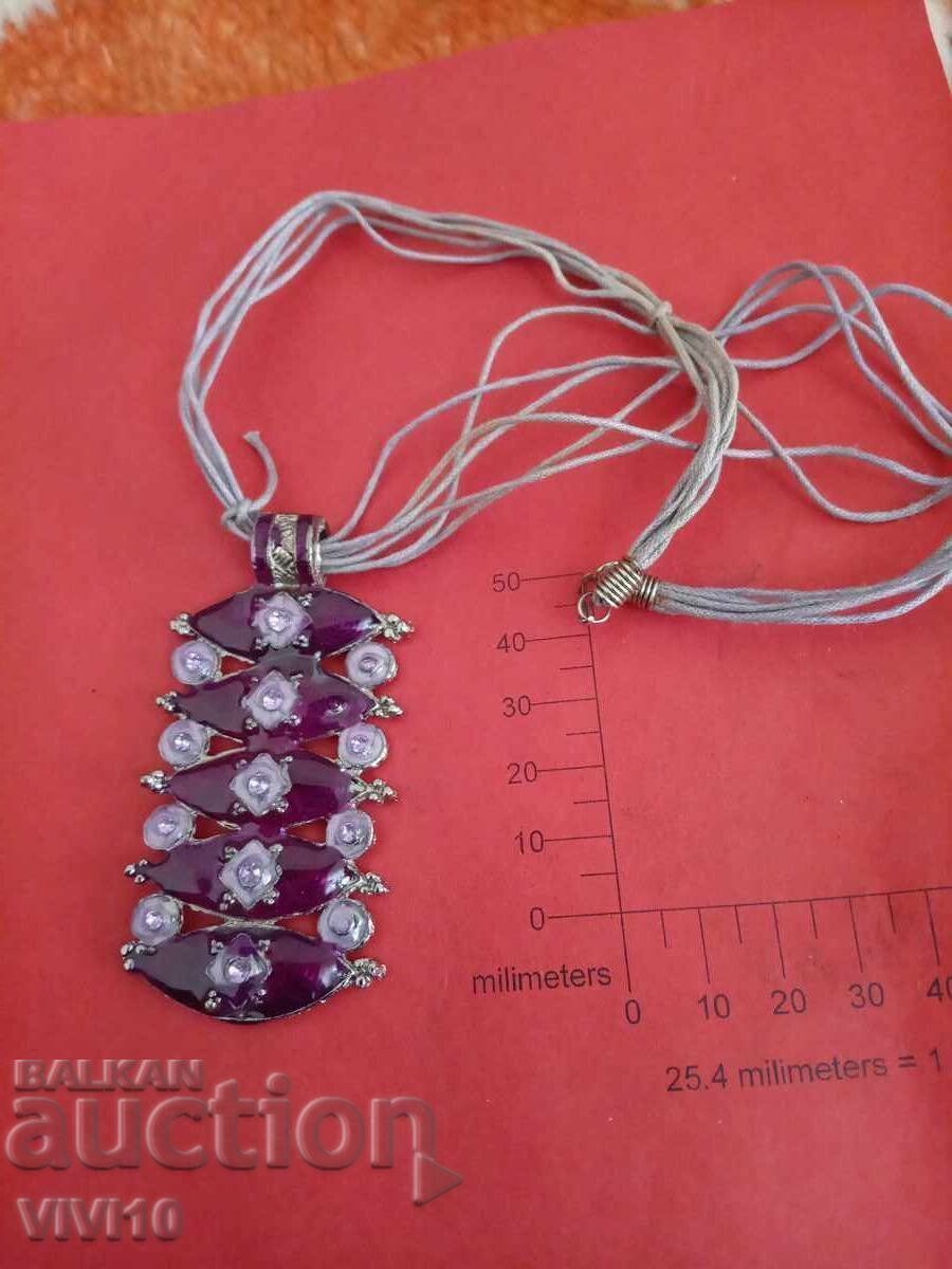 Antique enamel necklace