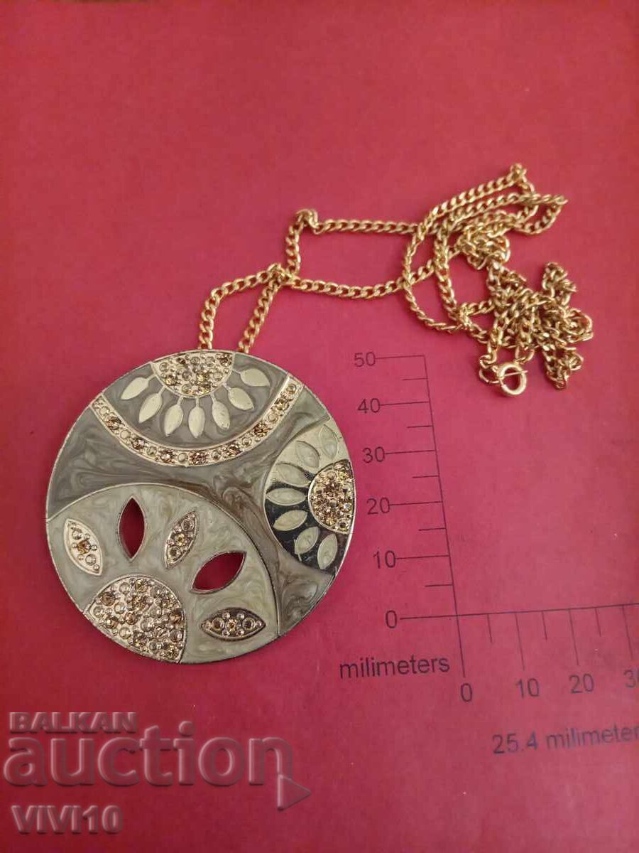 Antique enamel necklace