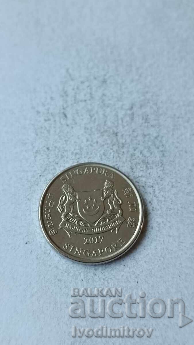 Singapore 20 Cents 2017 with price 0.85 BGN | € 0.43