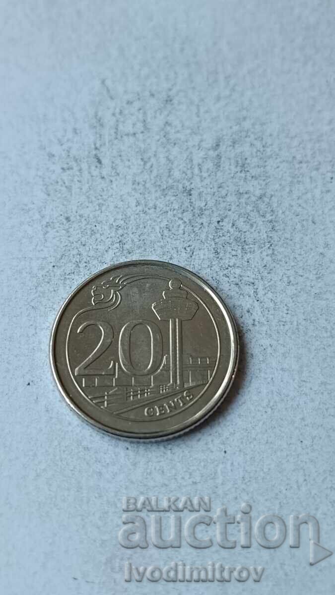 Singapore 20 Cents 2017