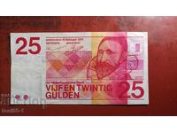 Netherlands 25 Guilders 1971