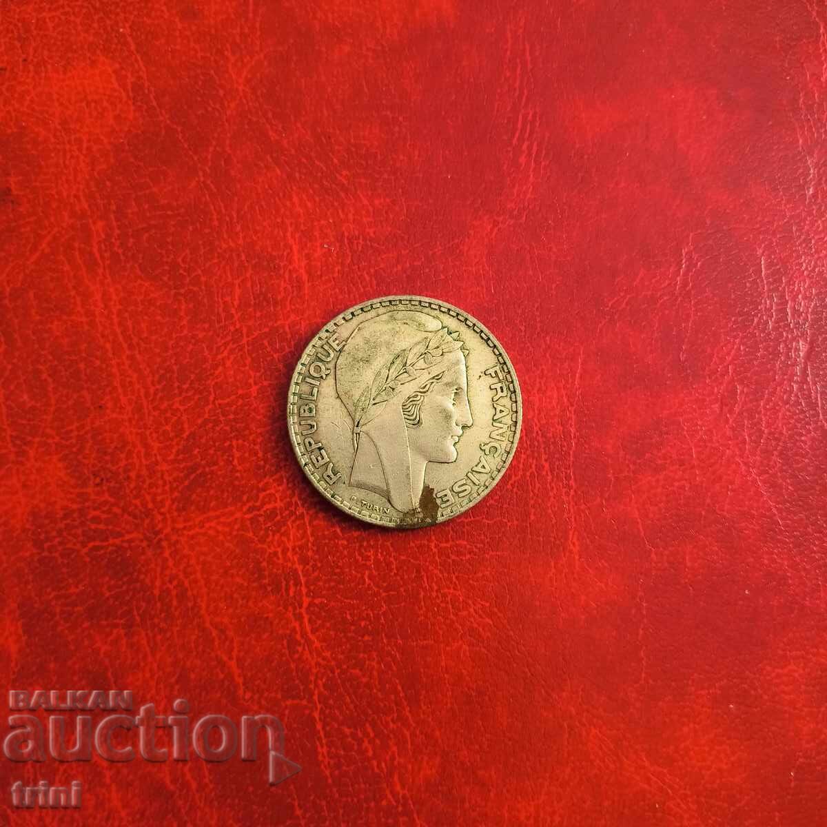 Γαλλία 20 φράγκα 1934 ασήμι με τιμή 38.00 BGN | € 19.43