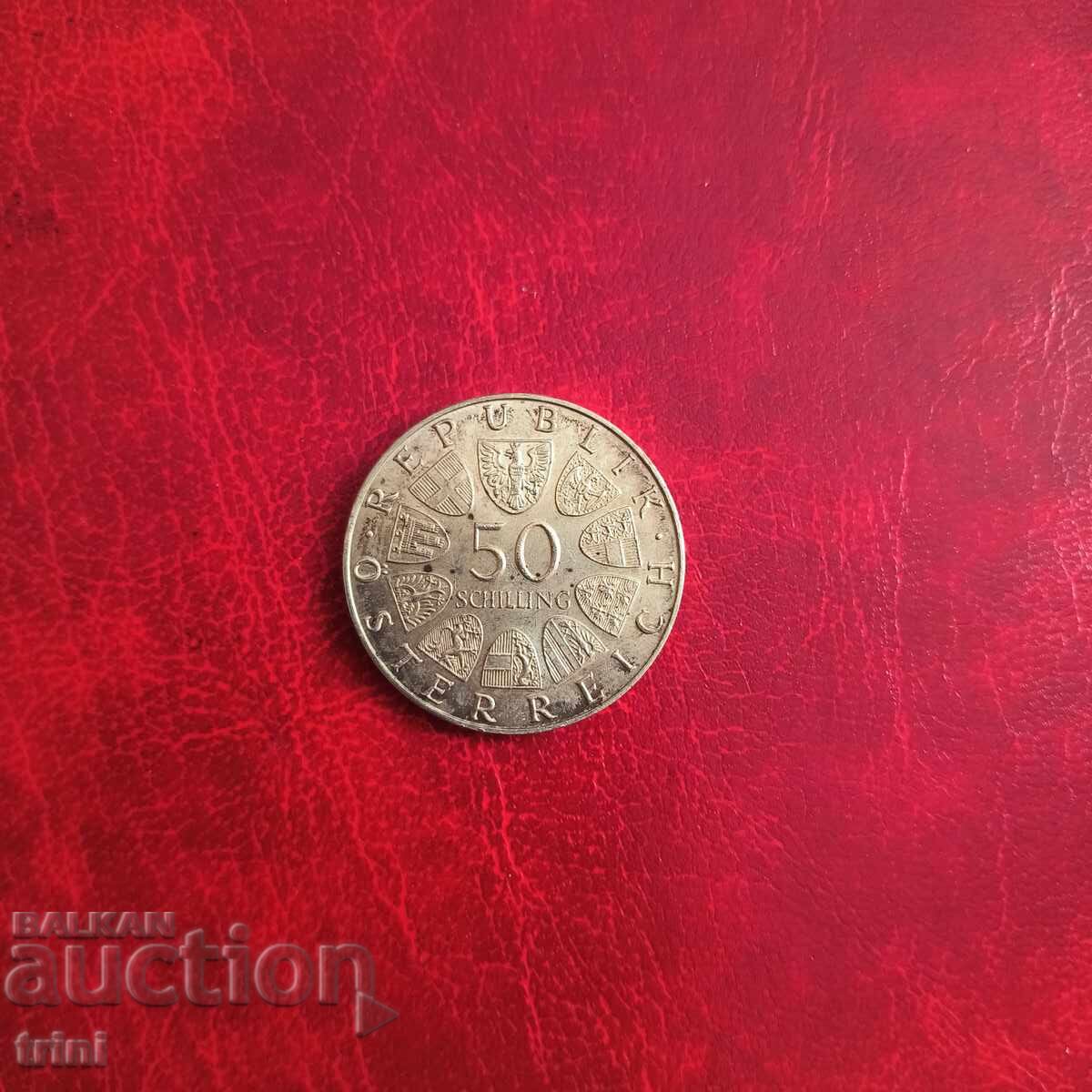 Austria 50 Schilling 1970 University of Innsbruck Austria 50 Schilling 1970 University of Innsbruck