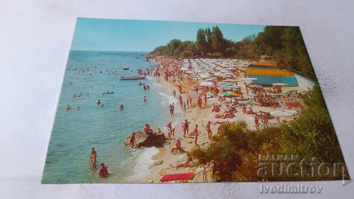 Postcard Druzhba Central Beach 1980