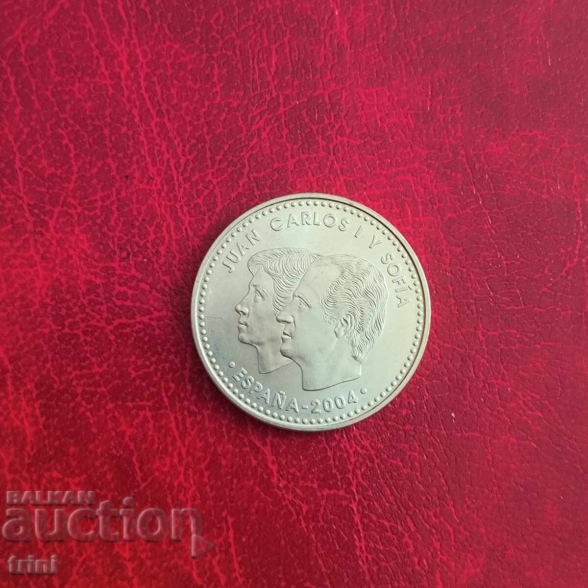 Испания 12 евро 2004 Сватбата на принц Фелипе и Летисия с цена 55.00 лв. | € 28.12