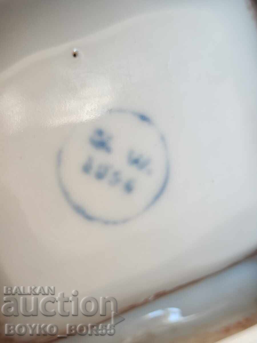 Αυθεντικό Παλιό Πορσελάνινο Σταχτοδοχείο Φρούριο Μπαμπα Βίντα - 6