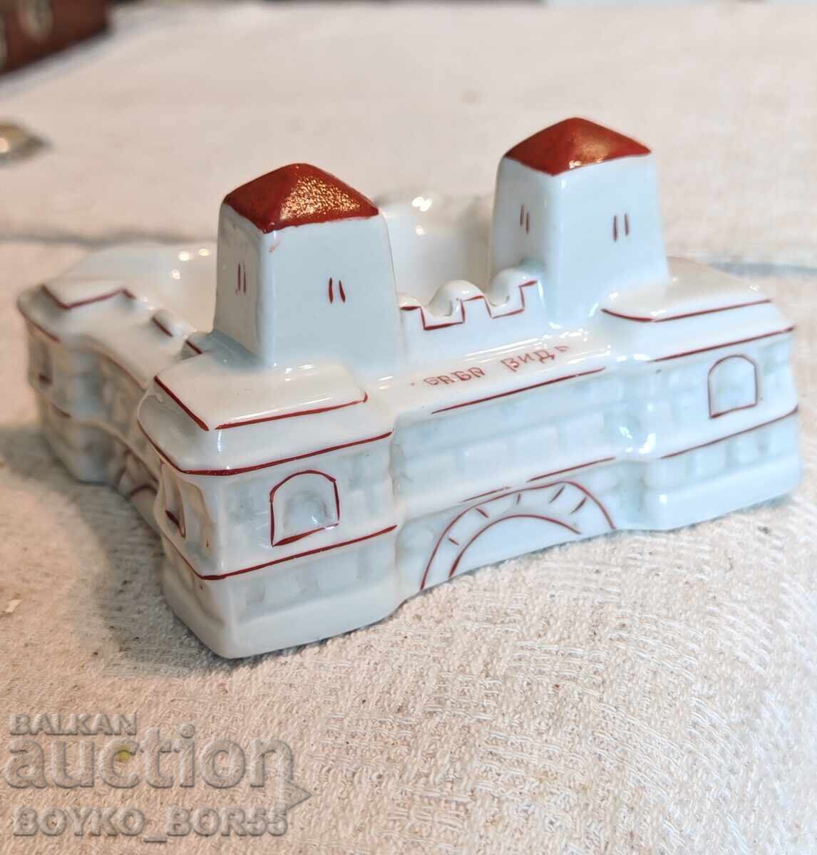 Αυθεντικό Παλιό Πορσελάνινο Σταχτοδοχείο Φρούριο Μπαμπα Βίντα - 7