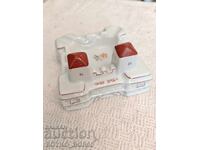 Originală Cenușar din Porțelan Vechi Cetatea Baba Vida