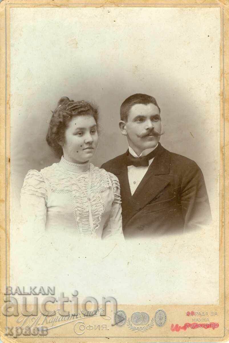 FOTOGRAFIE VECHE - CARTON - D. KARASTOYANOV - SOFIA - 1205