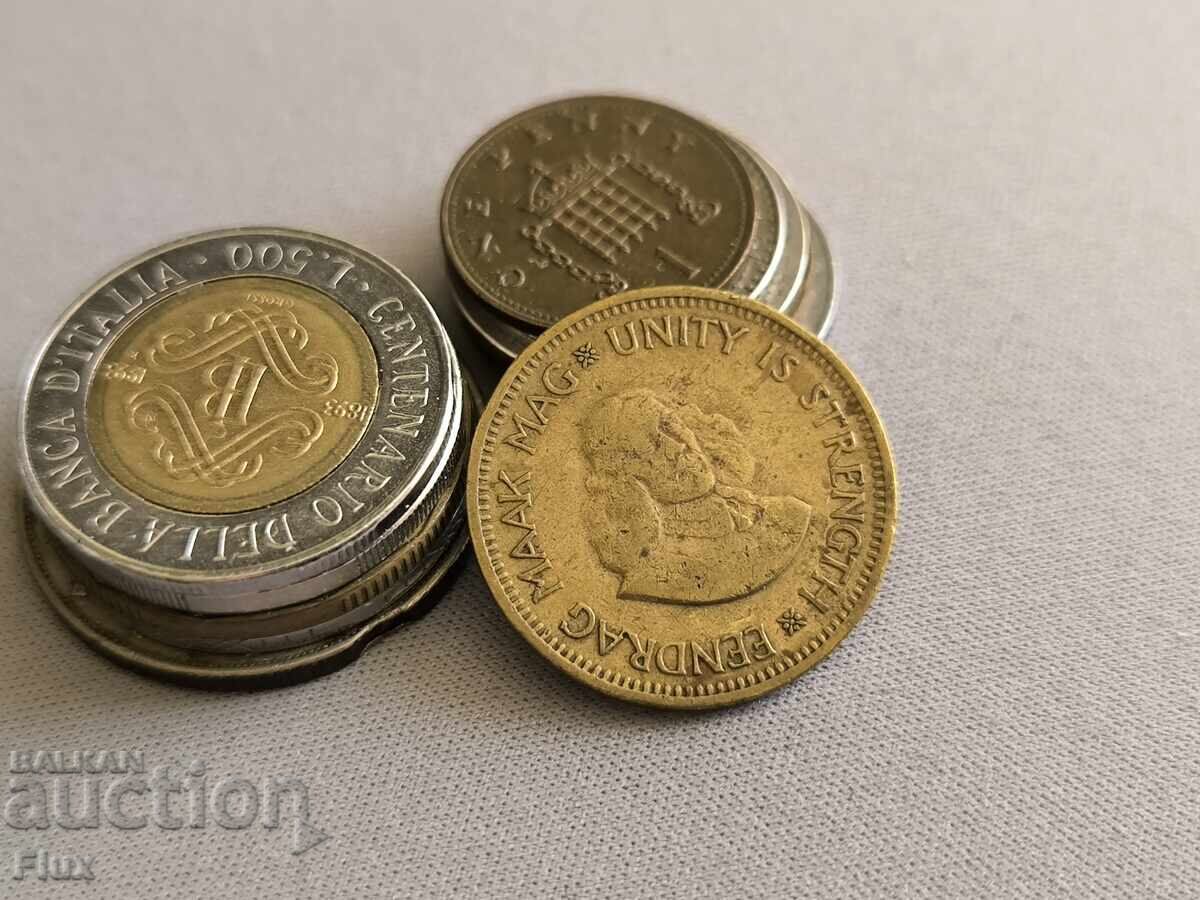 Монета - Южна Африка - 1/2 (половин) цент | 1963г. с цена 4.25 лв. | € 2.17