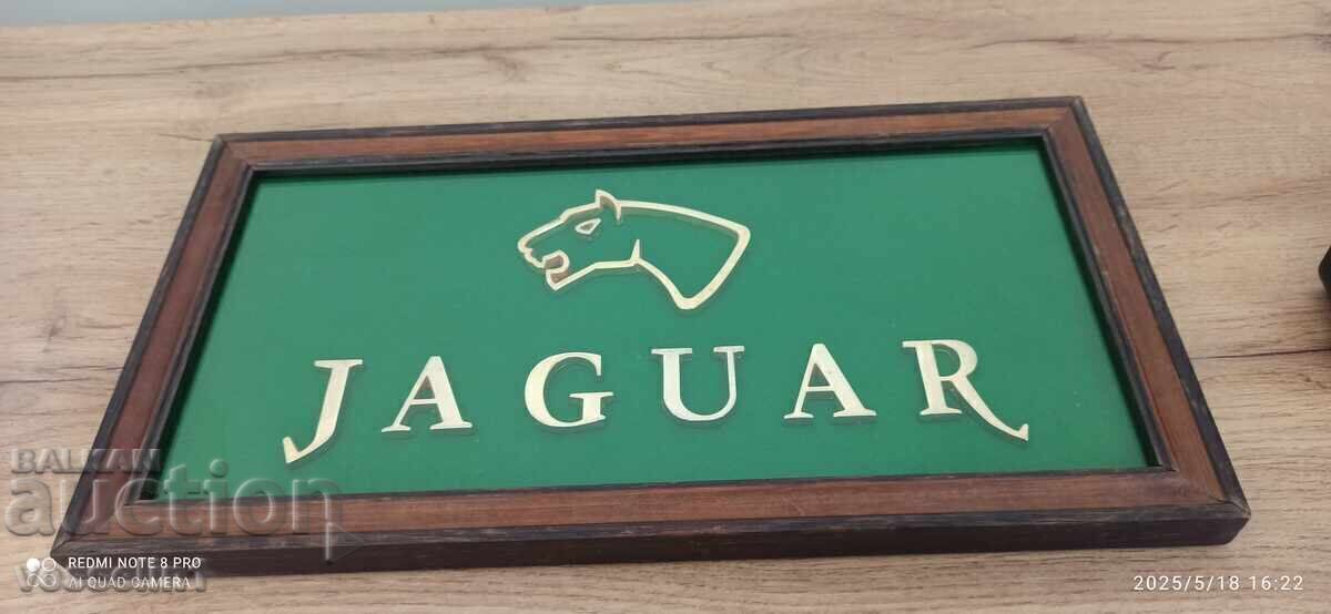 Livrarea Veche reclamă de cabinet pentru marca auto Jaguar Livrarea Veche reclamă de cabinet pentru marca auto Jaguar