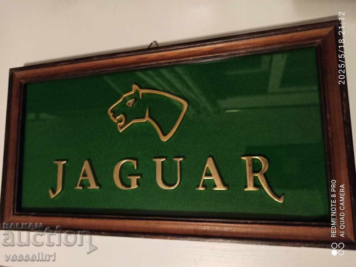 Veche reclamă de cabinet pentru marca auto Jaguar - 7 Veche reclamă de cabinet pentru marca auto Jaguar - 7