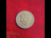Regatul Unit 25 de pence 1981 Nunta lui Charles și Diana