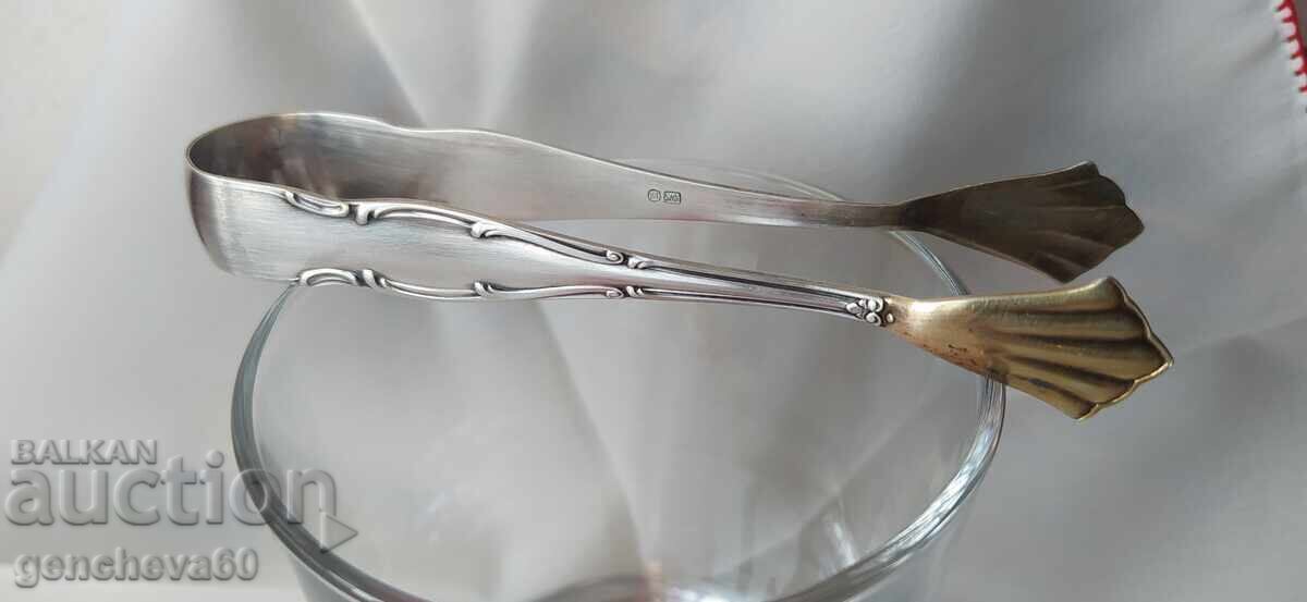 Clește antic din argint, aurit - 5