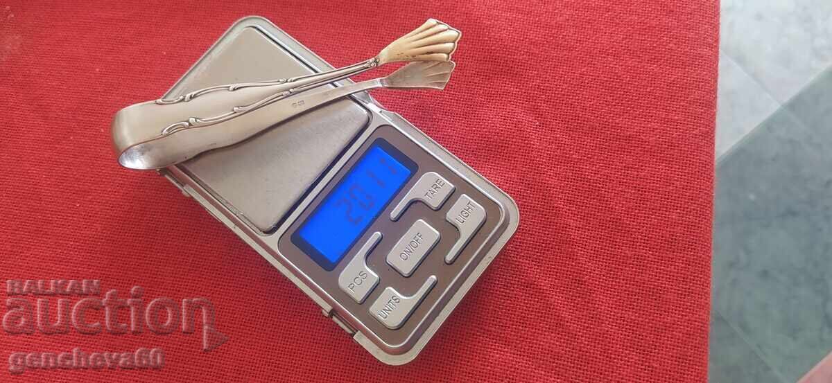 Clește antic din argint, aurit - 7