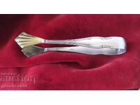 Clește antic din argint, aurit