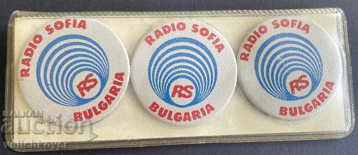41121 Bulgaria lot of 3 badges of Radio Sofia Bulgaria 41121 Bulgaria lot of 3 badges of Radio Sofia Bulgaria