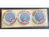 41121 Βουλγαρία παρτίδα από 3 σήματα του Ραδιοφωνικού Σταθμού Σόφια Βουλγαρία