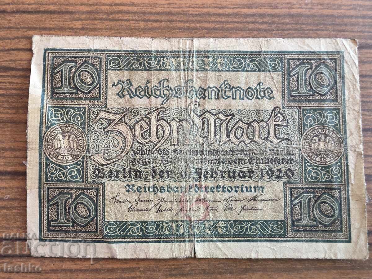 10 Stamps 1920 10 Stamps 1920