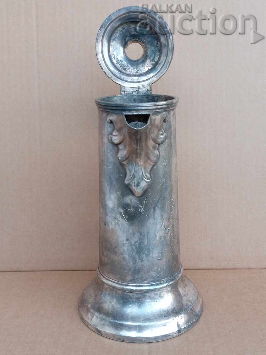 Παράδοση Ασημένια μεγάλη αντίκα κανάτα 19ου αιώνα