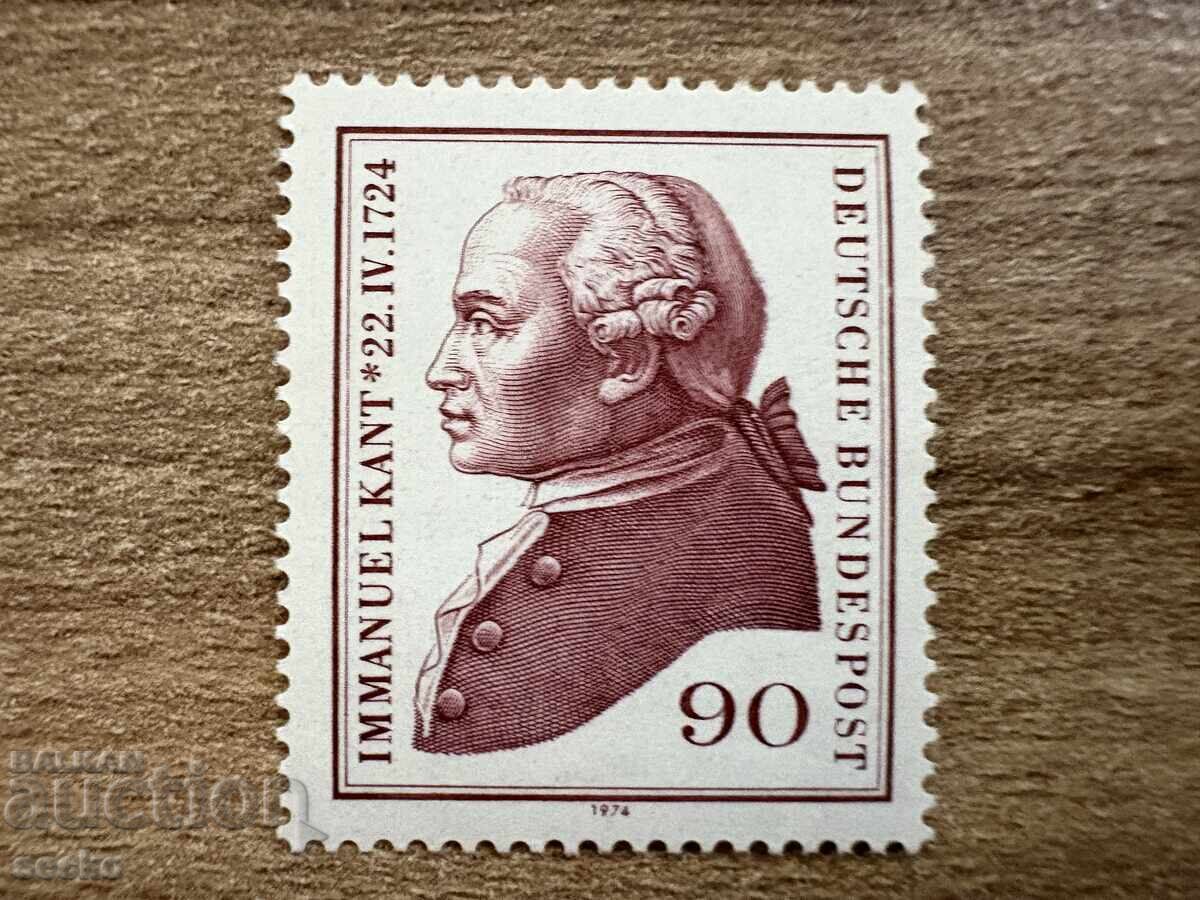 RFG/GFR - 250 g. de la nașterea lui Immanuel Kant...(1974) MNH