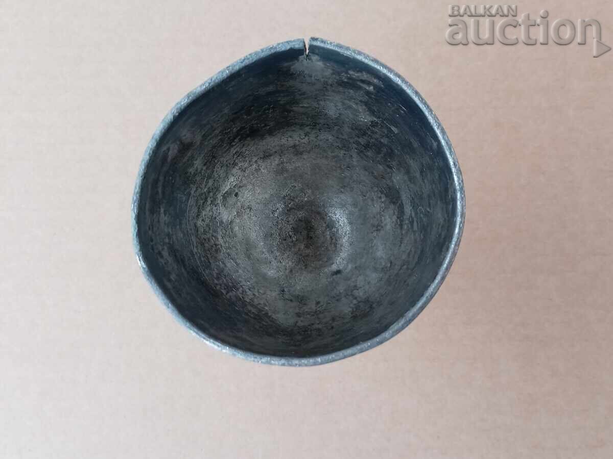 Ασημένιο φλιτζάνι αντίκα, ποτήρι, 19ος αιώνας - 6