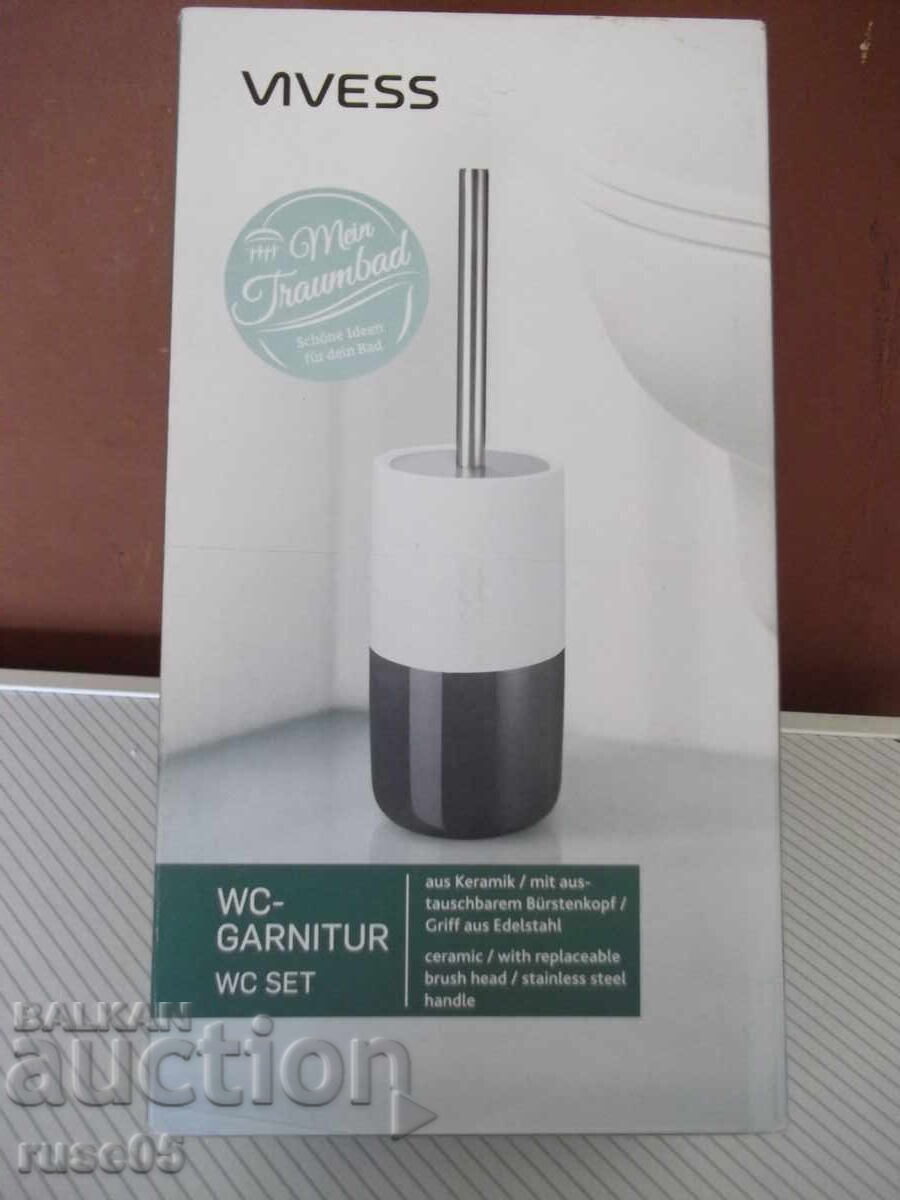 New "VIVESS" Ceramic Toilet Brush