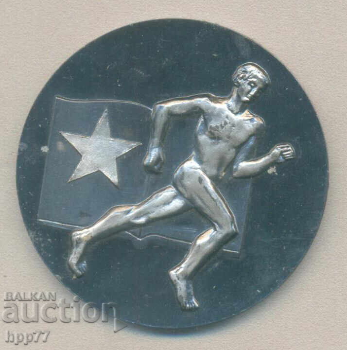 Σπάνιο βραβευμένο αθλητικό πλακέ SFD Ακαδημαϊκός. Διάμετρος 55mm Σπάνιο βραβευμένο αθλητικό πλακέ SFD Ακαδημαϊκός. Διάμετρος 55mm