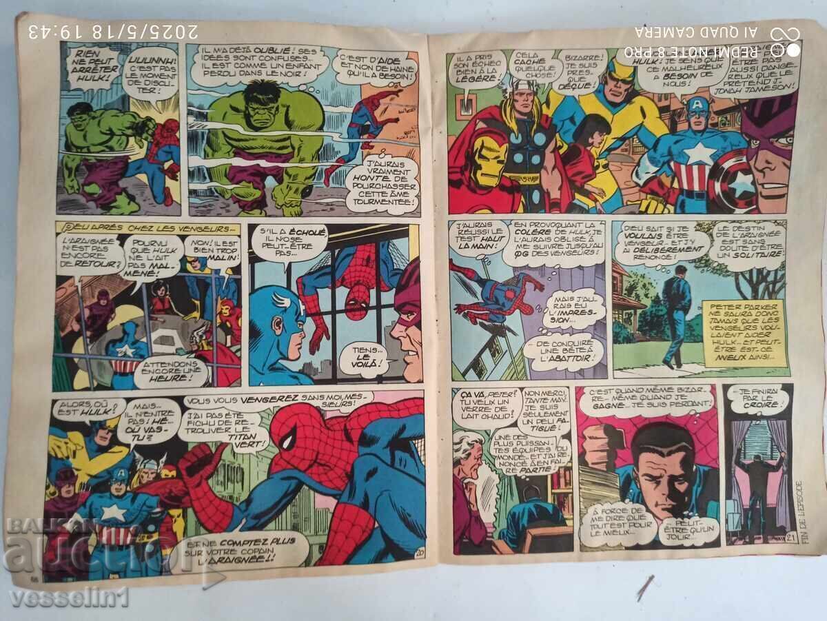 Delivery of Old Pif comic, Pif magazine edition with Marvel superheroes