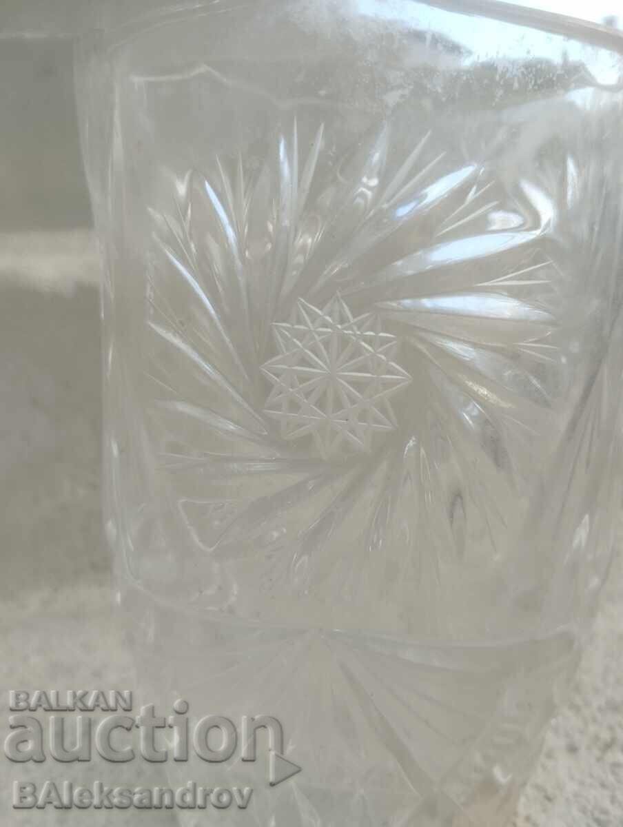 Auction  Large heavy crystal vase