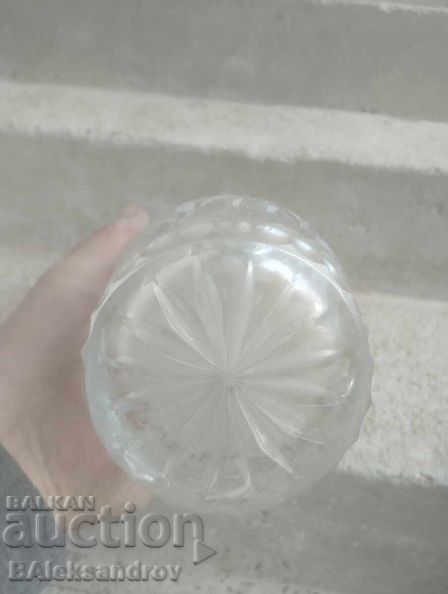 Vază mare, grea, din cristal - 7