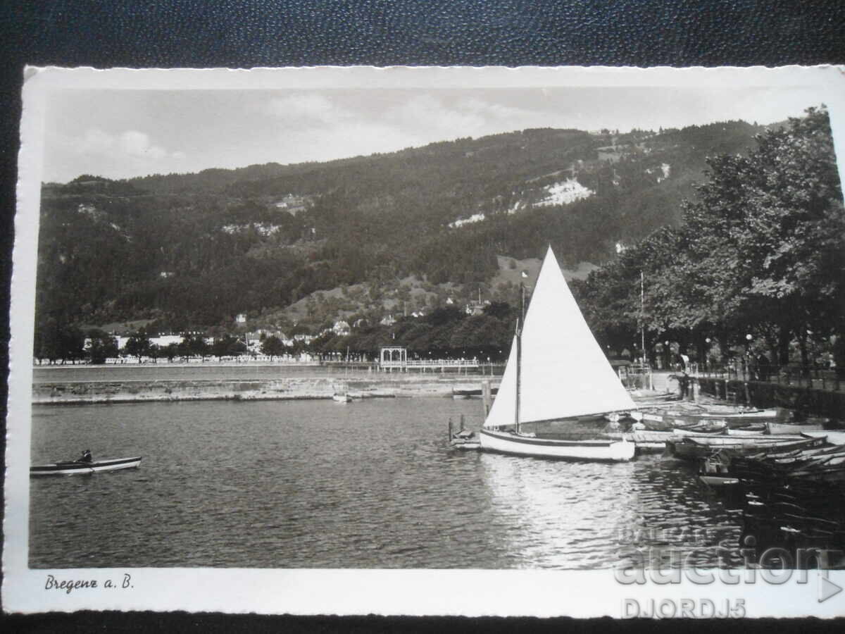 Old postcard, Bregenz, Stuttgart