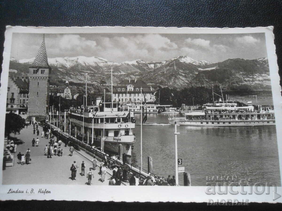 Стара картичка, Lindau i. B. Hafen Стара картичка, Lindau i. B. Hafen