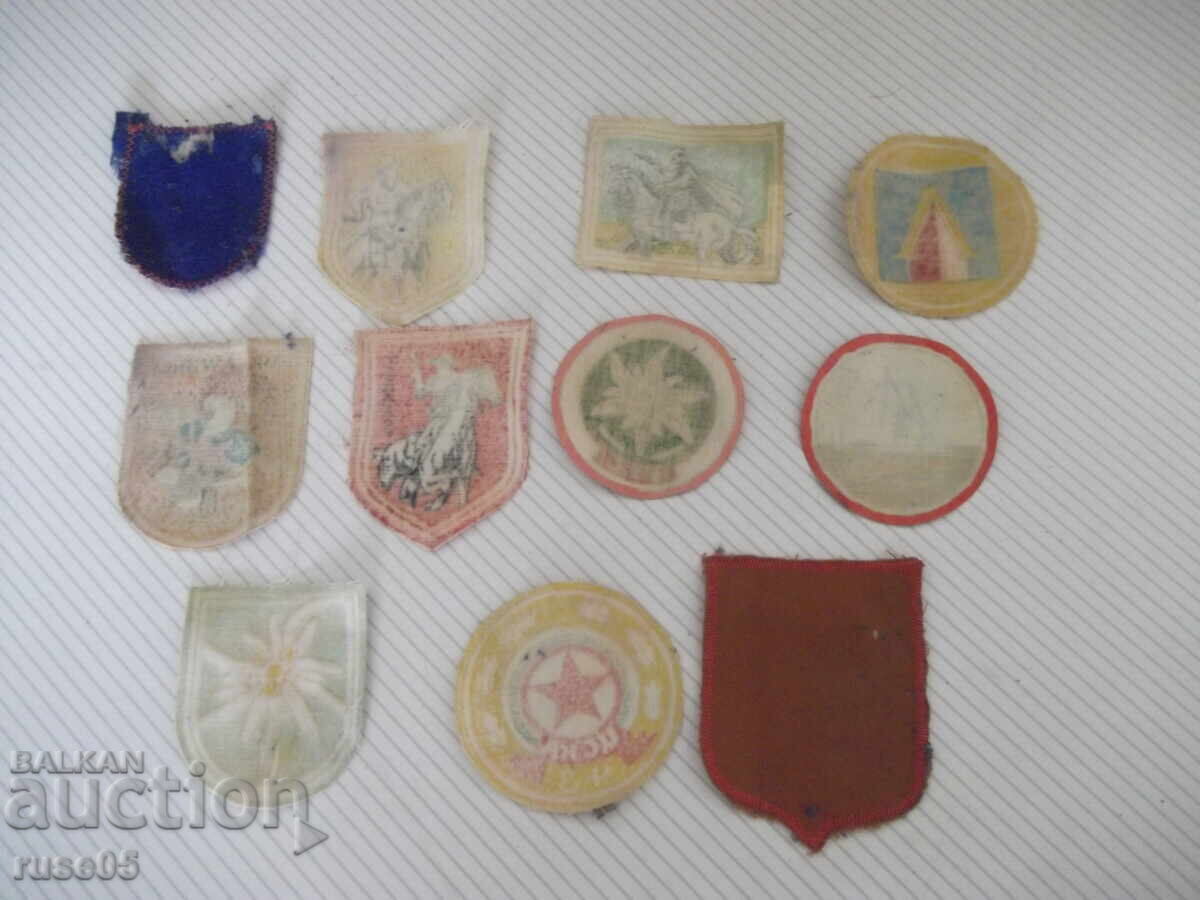 Delivery of Lot of 11 sew-on emblems