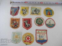 Lot of 11 sew-on emblems
