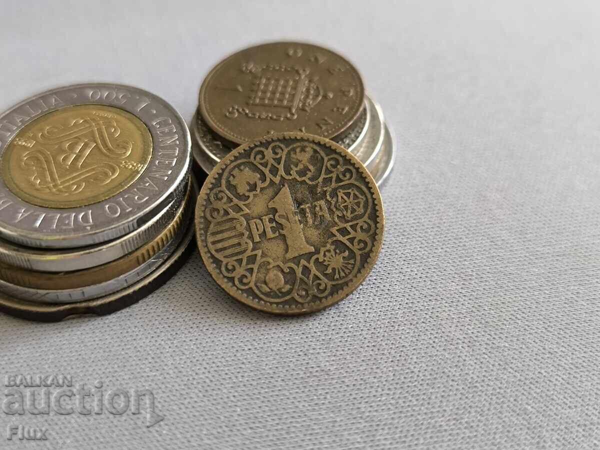 Coin - Spain - 1 peseta | 1944 Coin - Spain - 1 peseta | 1944