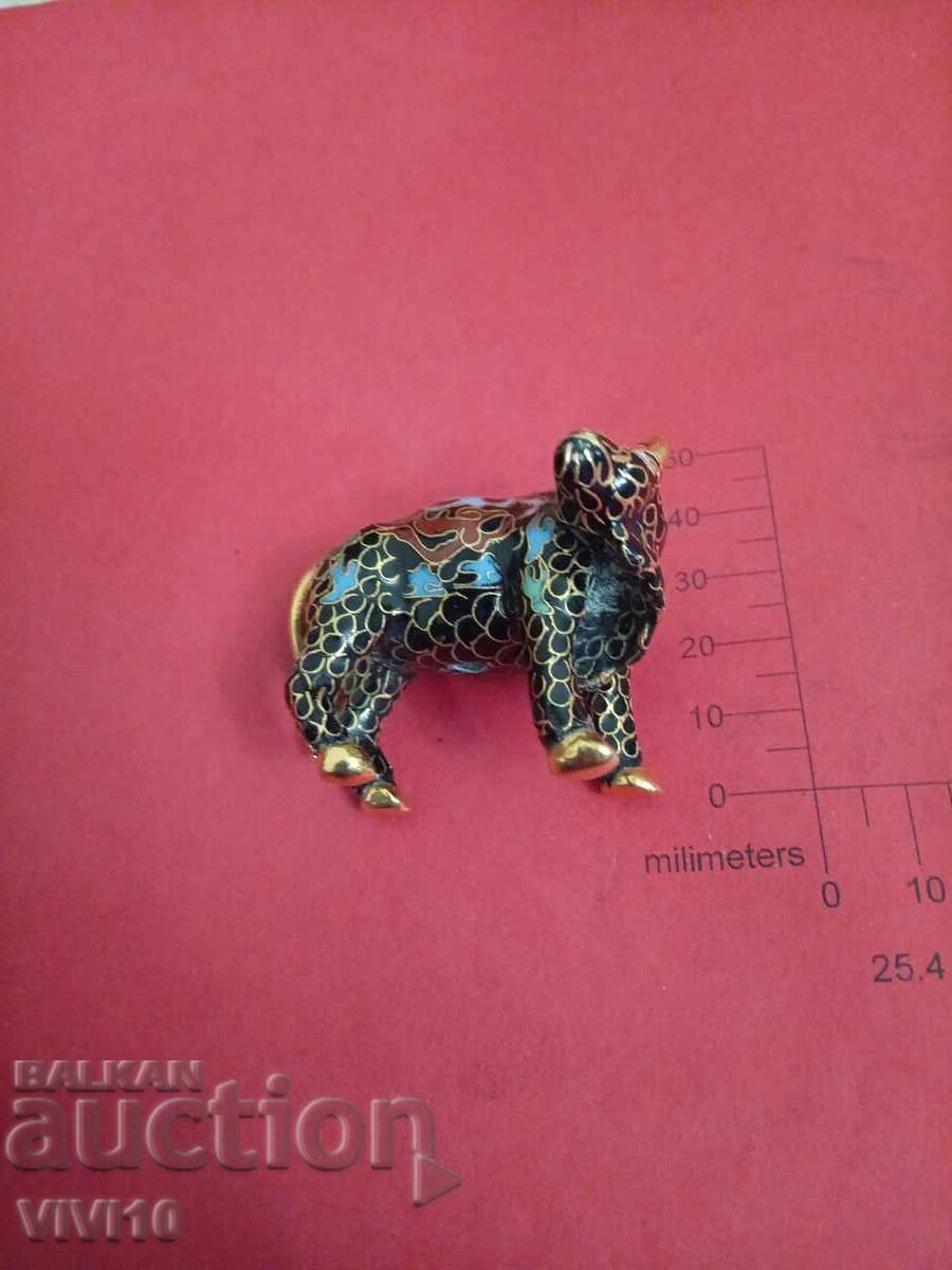 Δημοπρασία Παλιά σμάλτινη φιγούρα, κλαζονέ