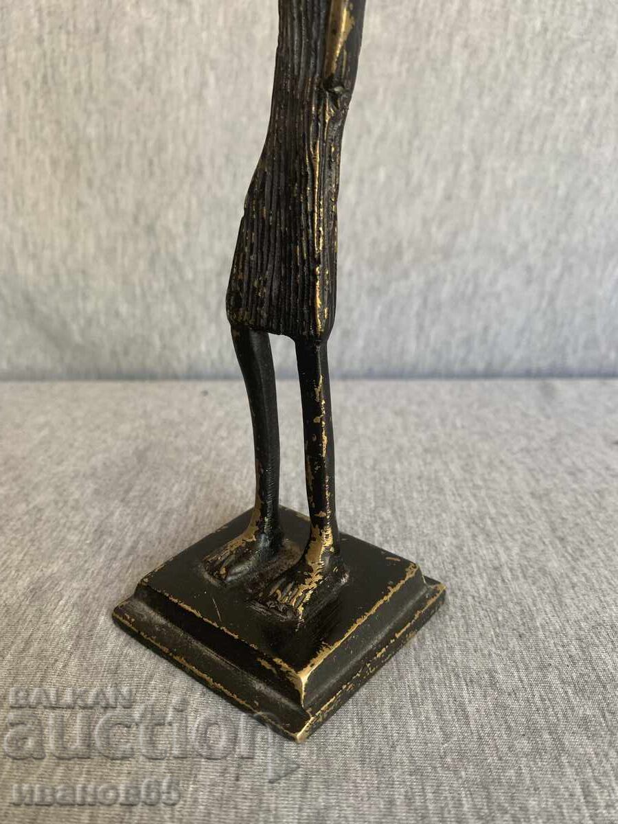 Bronze/Brass statue of an African tribal person - 6 Bronze/Brass statue of an African tribal person - 6