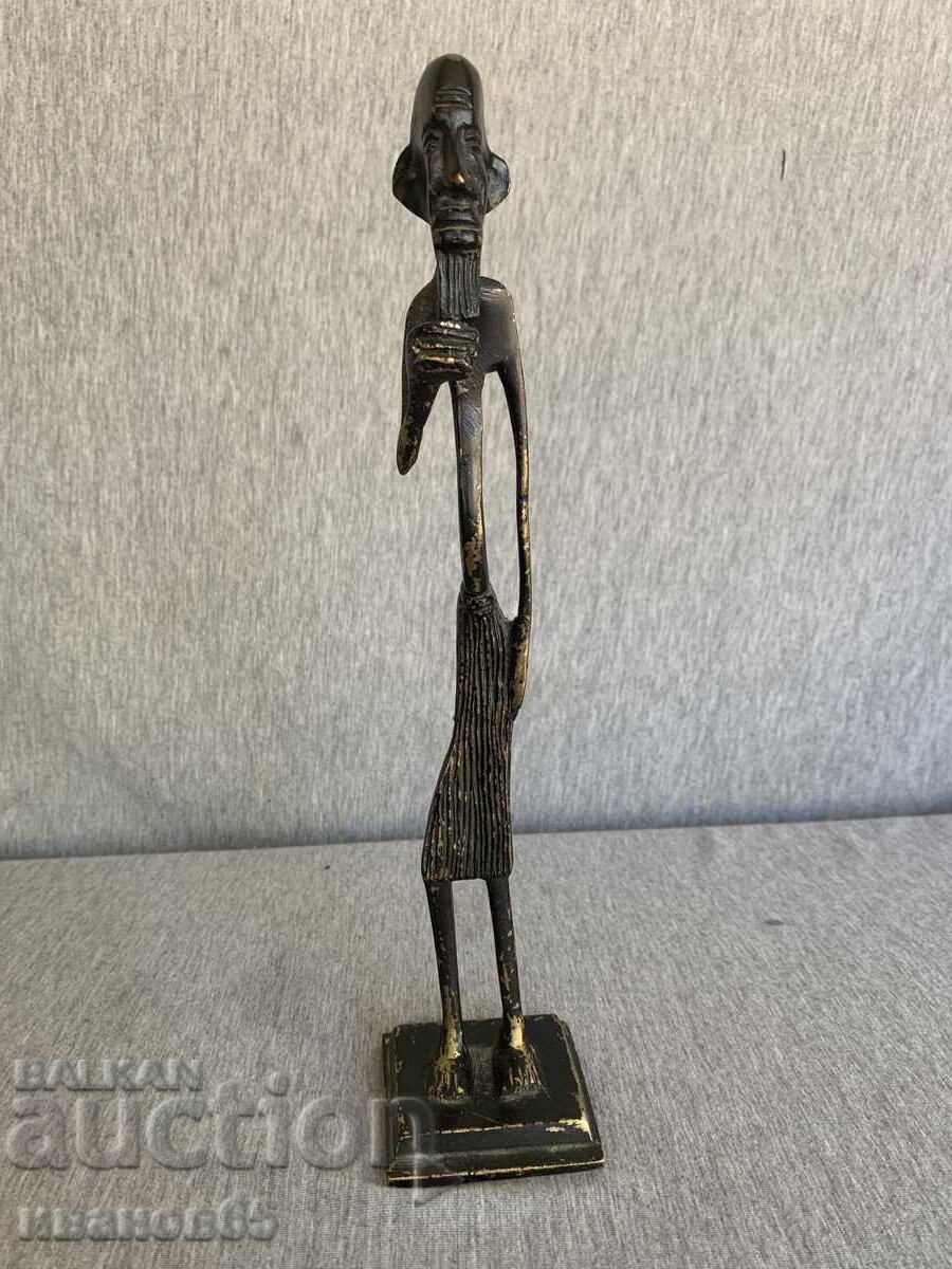 Bronze/Brass statue of an African tribal person Bronze/Brass statue of an African tribal person