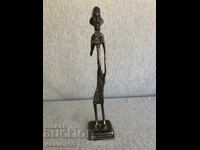 Bronze/Brass statue of an African tribal person