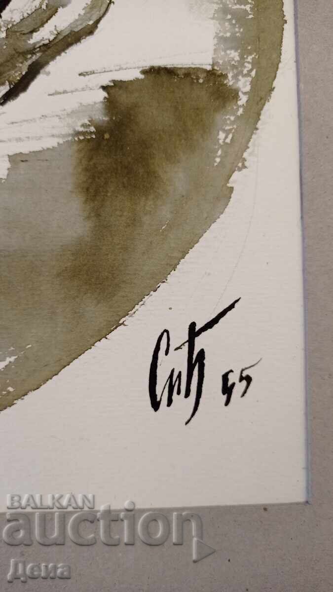 Ακουαρέλα Σνεζίνα Μπισέροβα 1995 - 6