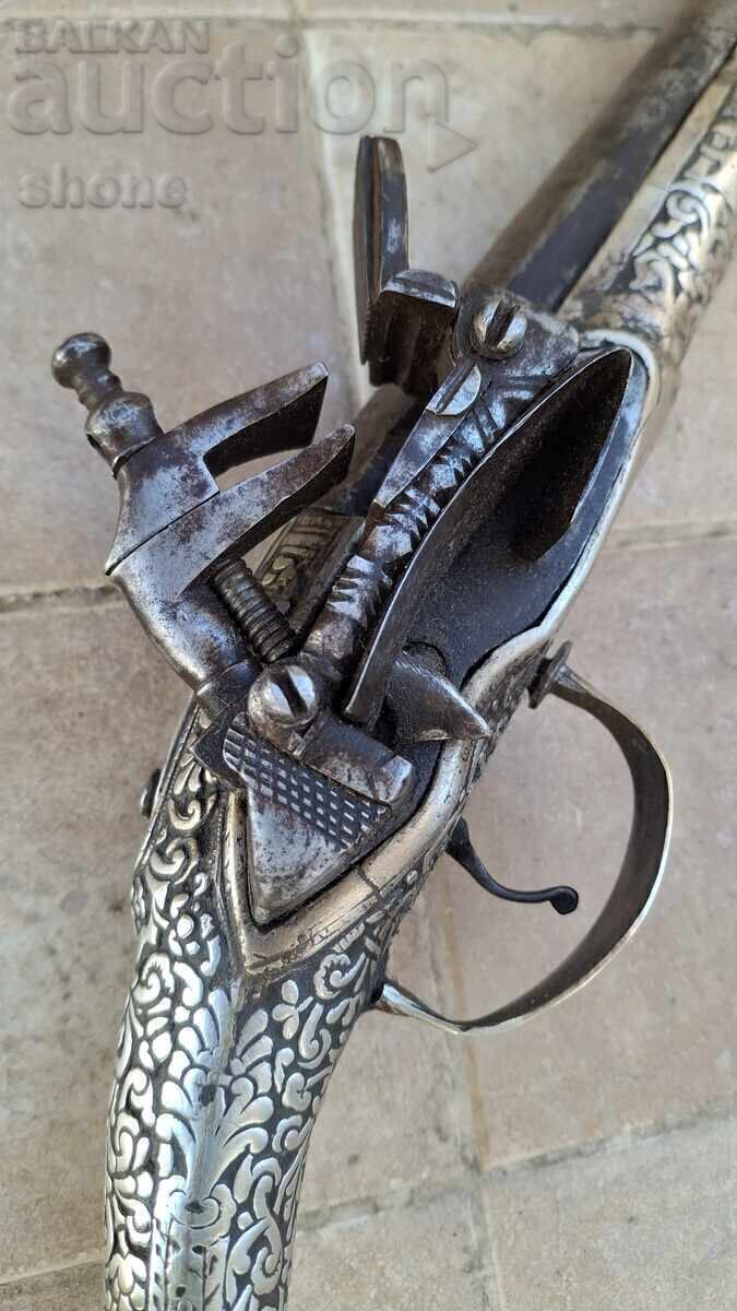 Pistol cu cremene, pușcă, șisane, boilie, cremene - 5