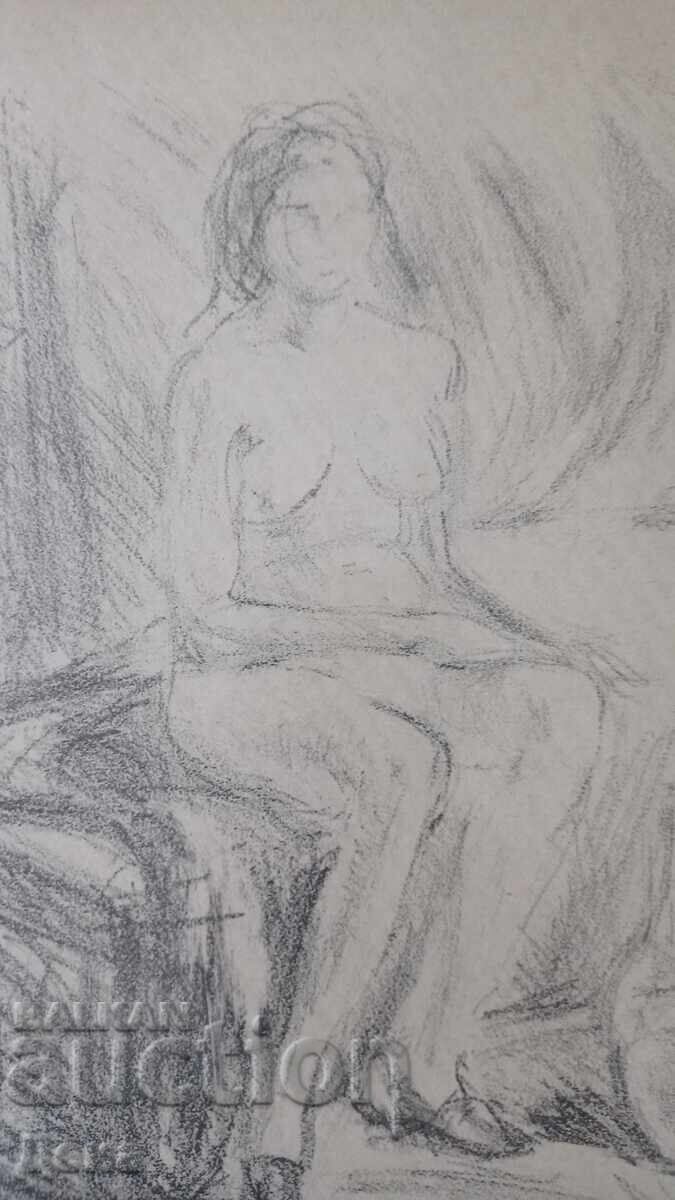 Auction  Mana Parpulova Drawing 1949