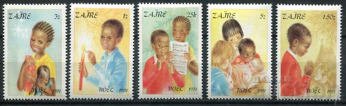 Ζαΐρ 1981 MnH - Χριστουγεννιάτικα μοτίβα