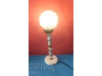 Nouă lampă de masă vintage din marmură cu glob și h=53cm