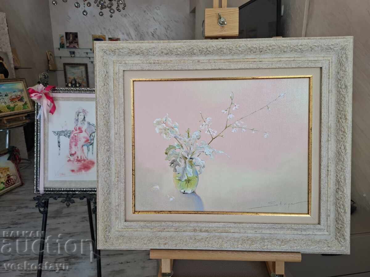 Licitație Vază cu flori de primăvară - Vesco Staine Licitație Vază cu flori de primăvară - Vesco Staine