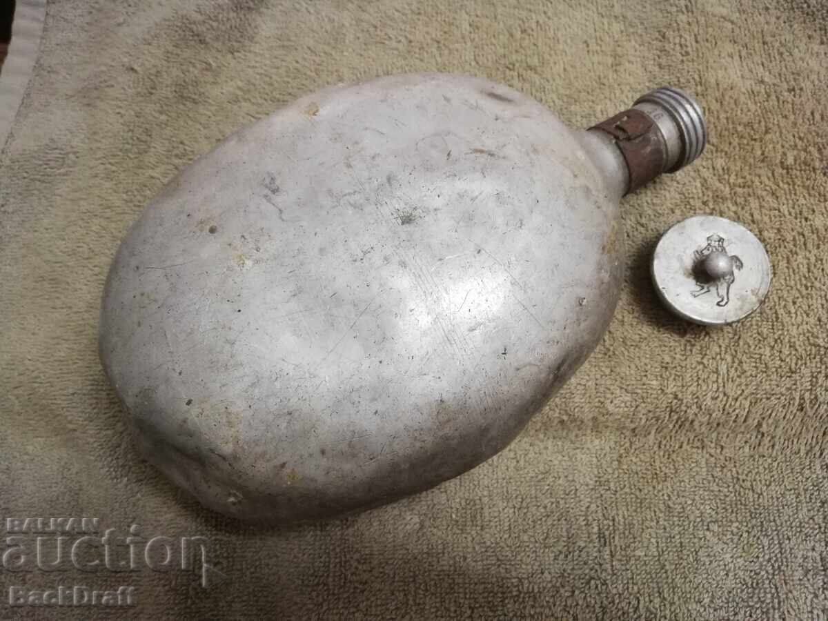 WW2 Bulgarian Royal Army Canteen, Lion Crest, Kingdom of Bulgaria