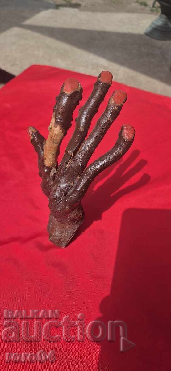 MÂNĂ - CREANGĂ - COPAC - SCULPTURĂ - MANICHIUR