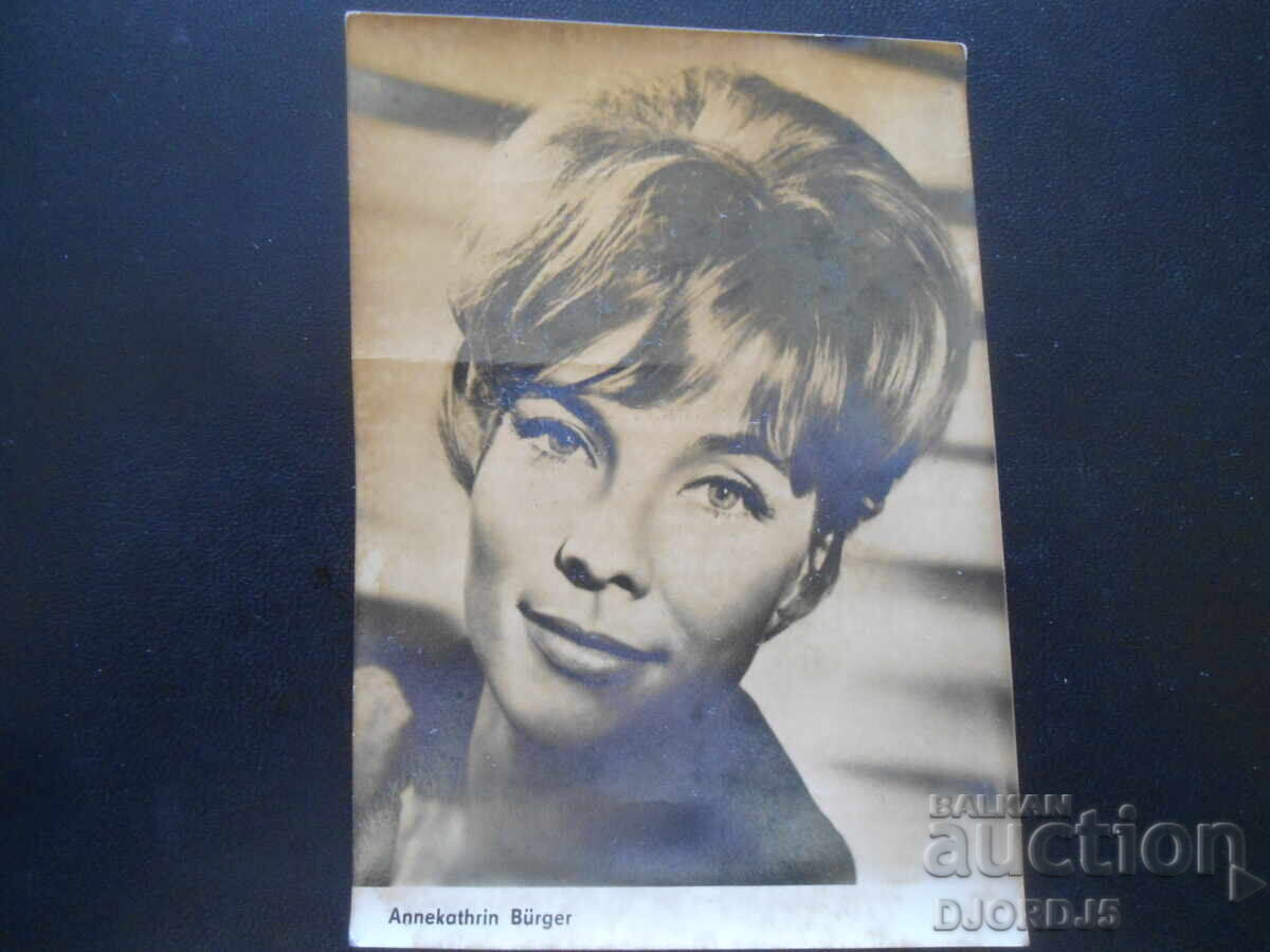 Old postcard, Annekathrin Burger