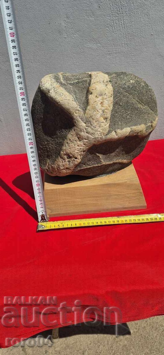 AJUN - SCULPTURĂ - PIATRĂ - LEMN - 2000 g - 5